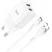 HOCO N25 DUAL PORT CHARGER MICRO+CAVO WHITE