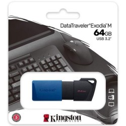KINGSTON PEN DRIVE 64GB DATATRAVEL EXODIA M DTXM64GB USB 3.2 KINGST...