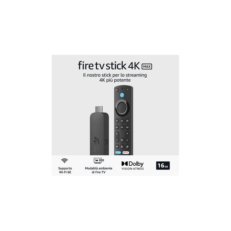 AMAZON FIRE STICK 4K MAX 16GB WIFI 6E AMAZON STICK