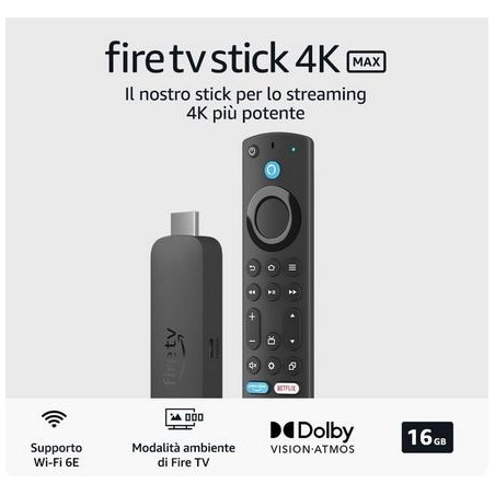 AMAZON FIRE STICK 4K MAX 16GB WIFI 6E AMAZON STICK