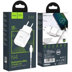 HOCO N4 DUAL PORT +CAVO TYPE-C HOCO CARICABATTERIE