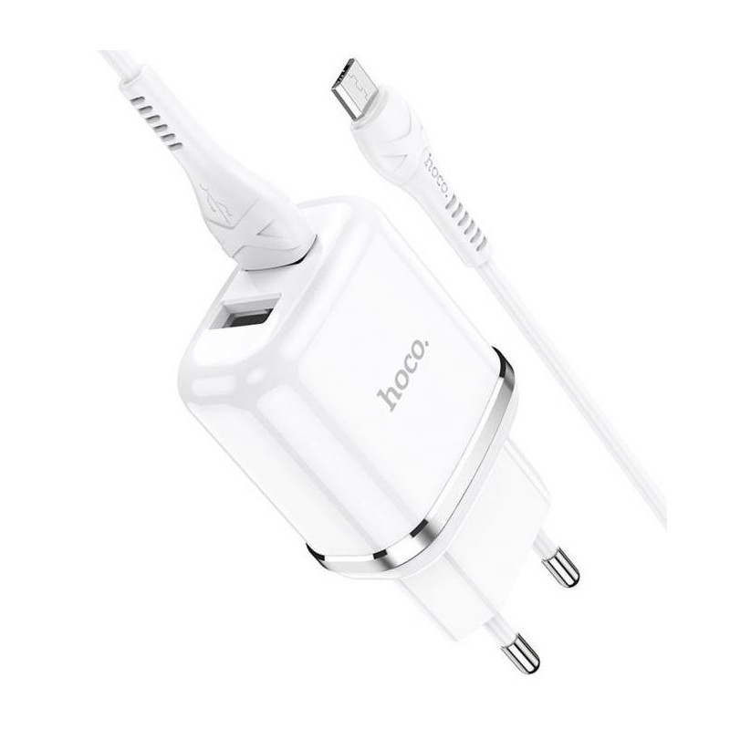 HOCO N4 DUAL PORT CHARGER WHITE HOCO CARICABATTERIE HOCO N4 DUAL PORT CHARGER WHITE HOCO CARICABATTERIE