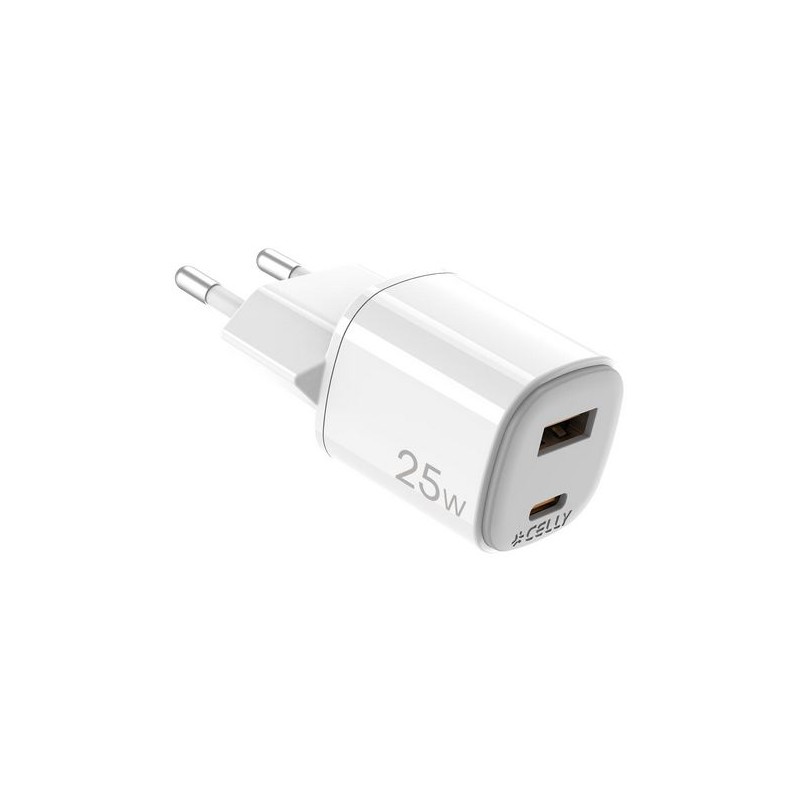 CELLY Caricabatterie - UPTC1USB1USBC25 - 25W GaN Wall Charger [UPTC...