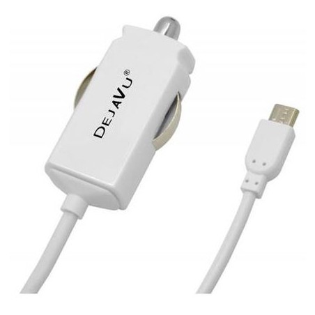DEJAVU CARICATORE AUTO ULTRASLIM 2.1A MICRO USB  CARICABATTERIE AUTO