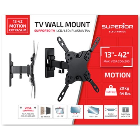 SUPERIOR SUPSTV017 23-55 EXTRA SLIM SUPPORTO TV SUPERIOR STAFFA TV