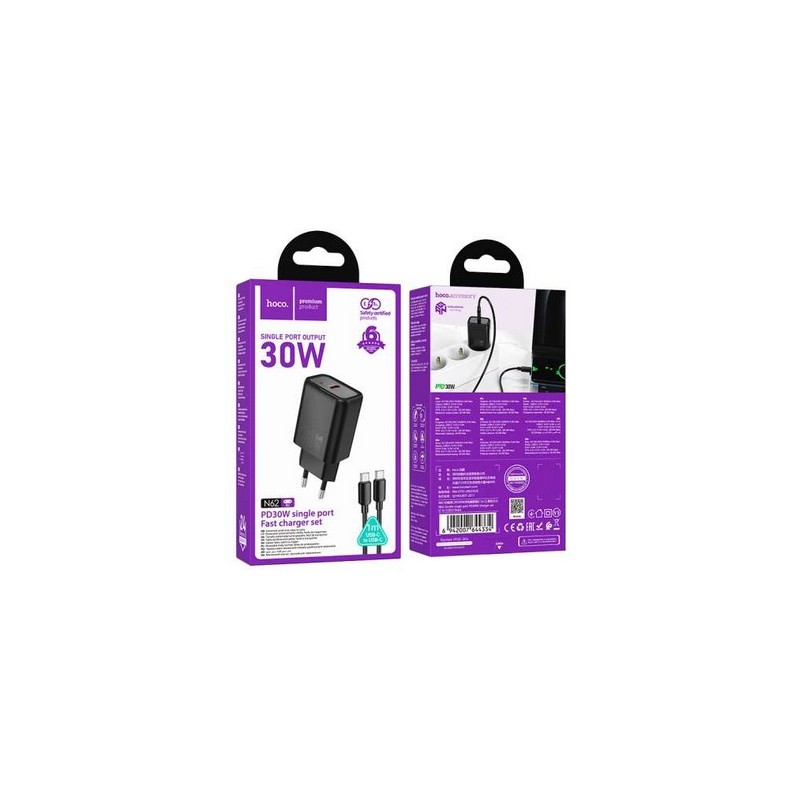 HOCO N62 30W CHARGER+CAVO TYPE-C HOCO CARICABATTERIE