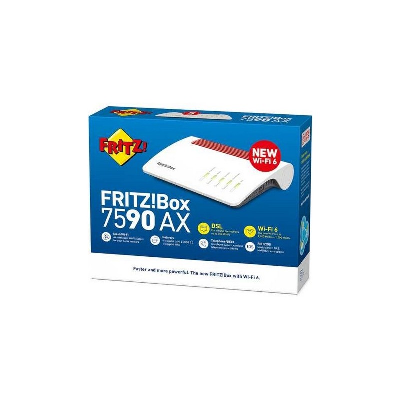 FRITZ!BOX 7590 AX ROUTER wireless Gigabit Ethernet Dual-band (2.4 G...