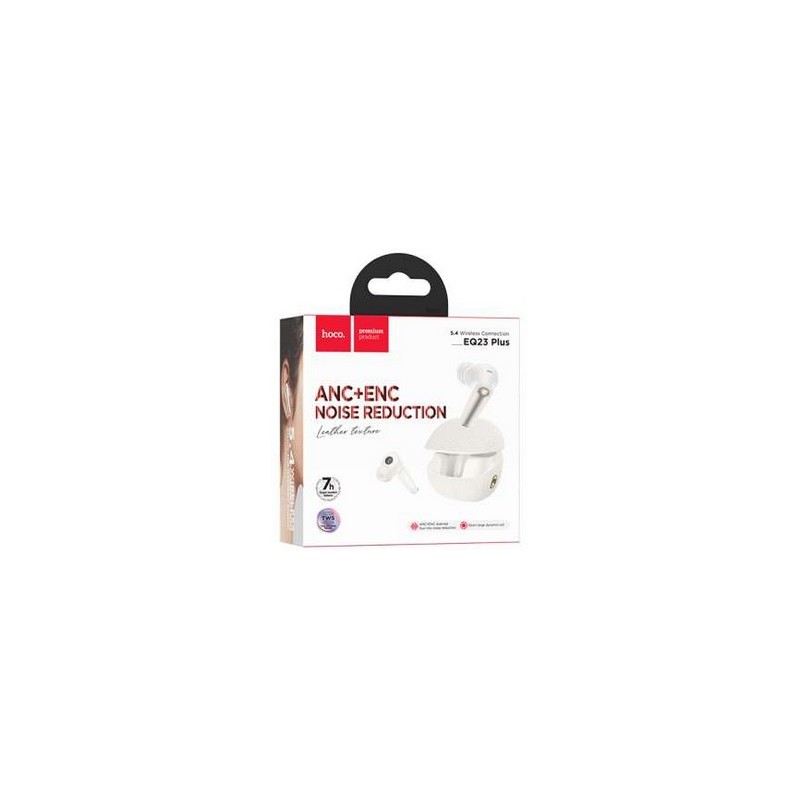 HOCO EQ23 PLUS ANC+ENC TRUE WIRELESS BT HEADSET WHITE HOCO AURICOLA...