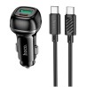HOCO Z58A 48W DUAL PORT CAR CHARGER TYPE-C TYPE-C HOCO CARICABATTER...