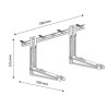 AIR FIX PRO 550 - STAFFA UNIVERSALE PER CONDIZIONATORI SUPERIOR STAFFE