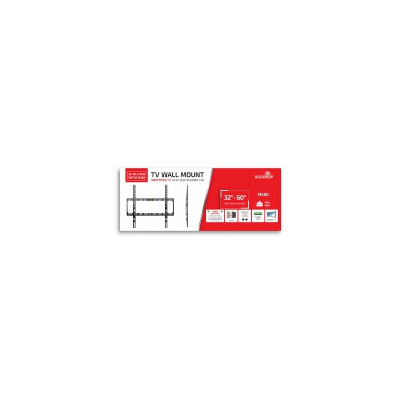 SUPERIOR SUPSTV004 32-55 FIXED EXTRA SLIM SUPPORTO TV SUPERIOR STAF...