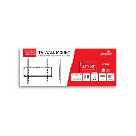 SUPERIOR SUPSTV004 32-55 FIXED EXTRA SLIM SUPPORTO TV SUPERIOR STAF...