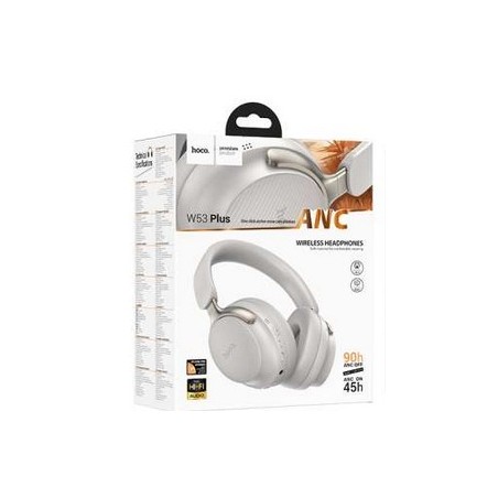 HOCO W53 PLUS TONE ANC BT HEADPHONE GRAY HOCO CUFFIE