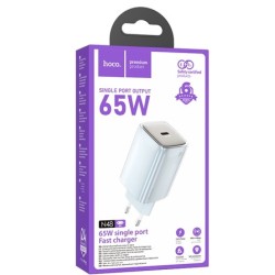 HOCO N48 SINGLE PORT 65W CARICATORE BIANCO HOCO CARICABATTERIE