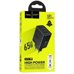 HOCO N75 SINGLE PORT 65W CARICATORE NERO HOCO CARICABATTERIE
