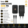 HOCO N77 SINGLE PORT 45W CARICATORE NERO HOCO CARICABATTERIE