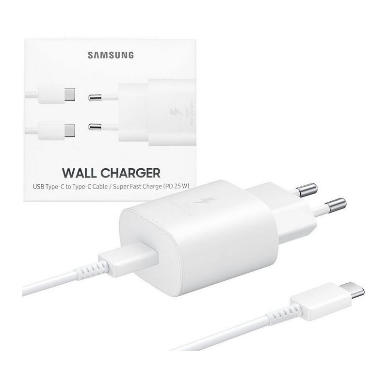SAMSUNG TRAVEL CHARGER 25W EP-T2510NWEGWW TYPE-C WHITE SAMSUNG CARI...