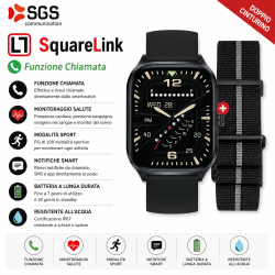 SGS SWUARELINK SMARTWATCH CON FUNZIONE CHIAMATA SGS Smartwatch