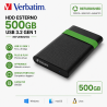 VERBATIM HDD 500GB USB 3.2 GEN 1 REFURBISHED VERBATIM HD
