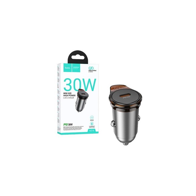 HOCO NZ16 SINGLE PORT 30W CAR CHARGER HOCO CARICABATTERIE AUTO