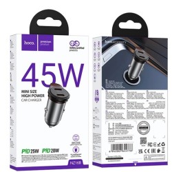 HOCO NZ16B SINGLE PORT 45W CAR CHARGER HOCO CARICABATTERIE AUTO