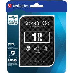 VERBATIM HDD STORE N GO 2.5 GEN 2 USB 3.0 1 TB NERO VERBATIM HD