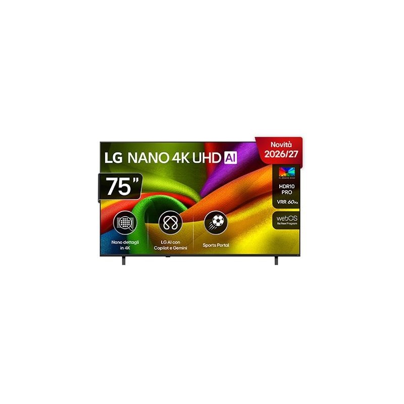 LG TV LED 75" 75NU85CB6LA NANOCELL 4K SMART TV WIFI DVB-T2/S2 4HDMI...