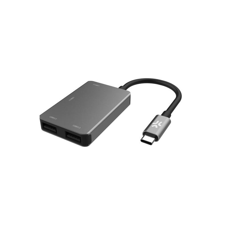 CELLY Hub con cavo USB-C 4in1 PROHUB4IN1SV CELLY HUB