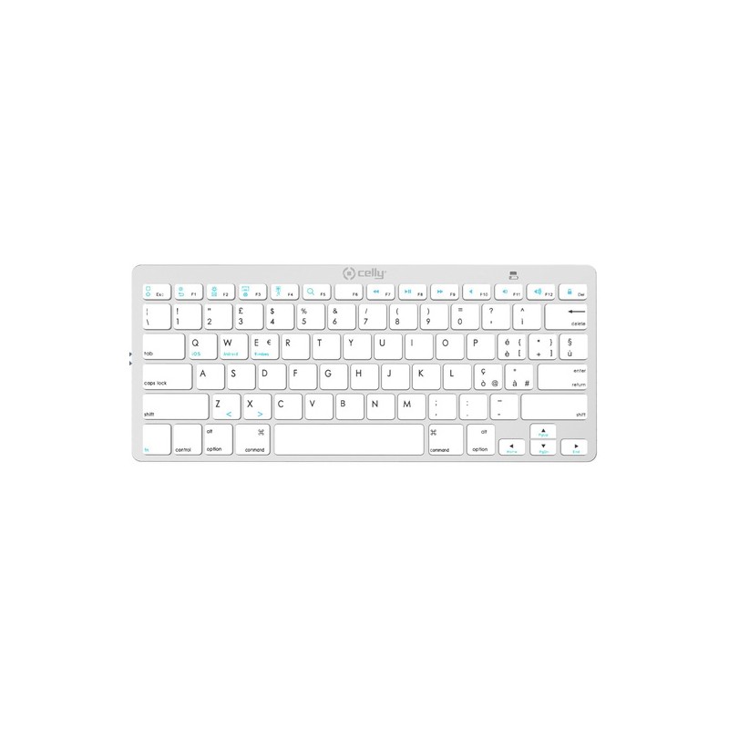 CELLY Tastiera wireless SWKEYBOARDBTSV finitura simil alluminio CEL...