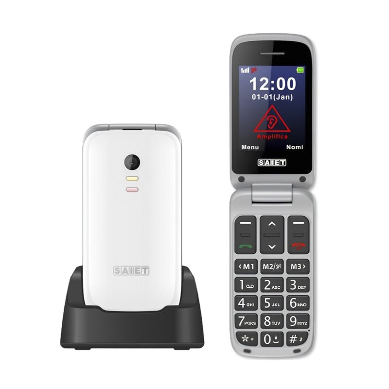 SAIET SCUDO TRE TASTI GRANDI con SOS WHITE SAIET SAIET