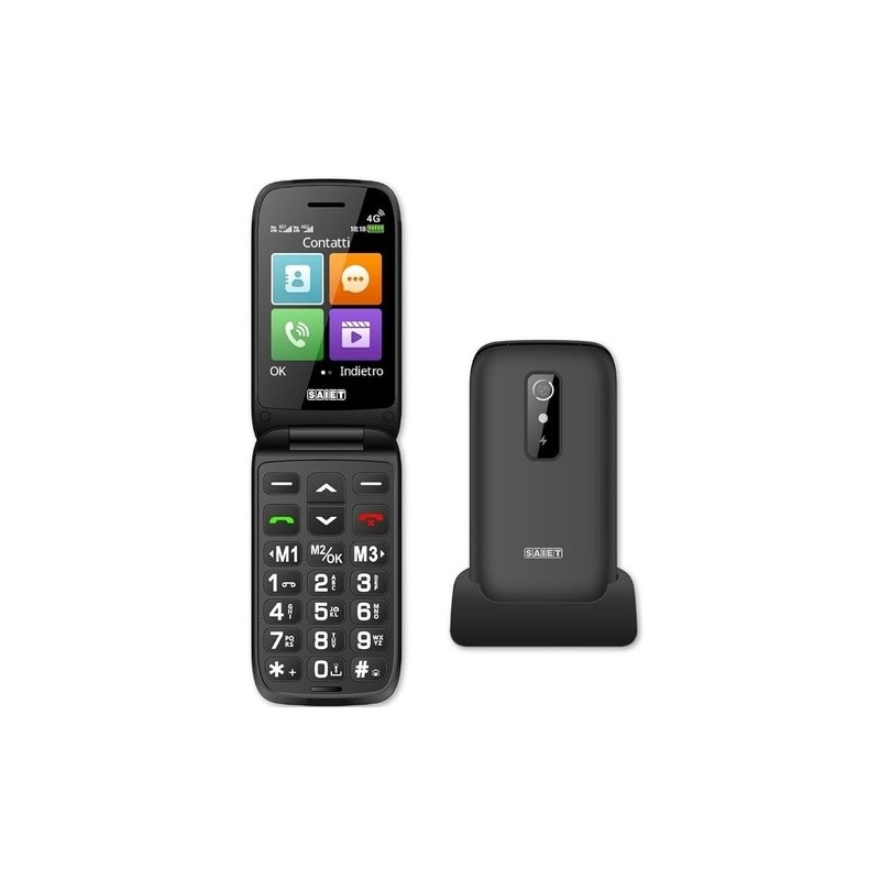 SAIET SHELL 4G TELEFONO NERO SAIET SAIET