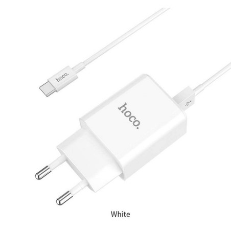 HOCO N2 CARICABATTERIE USB 2.1A CON CAVO TYPE-C HOCO CARICABATTERIE