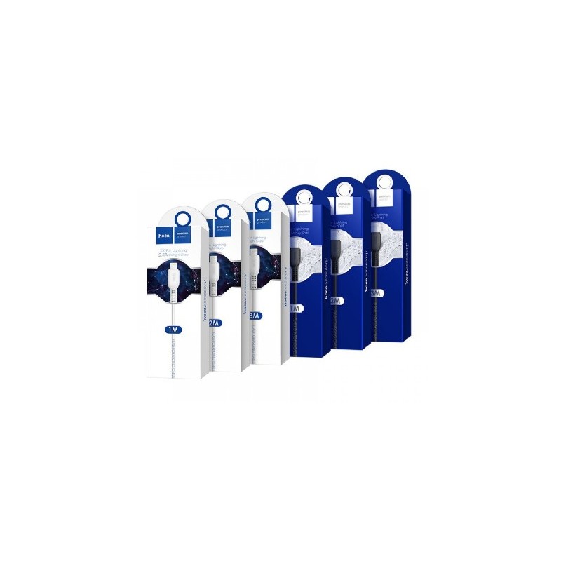 HOCO X20 FLASH LIGHTNING CHARGING CABLE,(L-2M) - WHITE HOCO CAVI HOCO X20 FLASH LIGHTNING CHARGING CABLE,(L-2M) - WHITE HOCO CAVI
