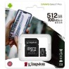 KINGSTON MICRO SD 512GB CLASSE 10 100MB/s KINGSTON MEMORY CARD
