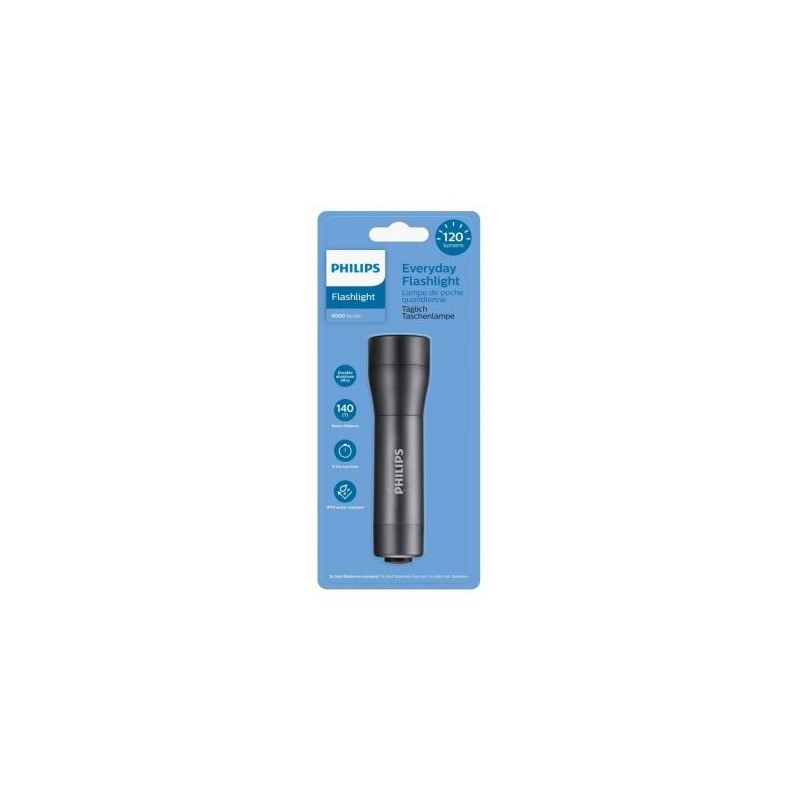 PHILIPS FLASHILIGHT ALUMINIUM-+BATTERIE PHILIPS ACCESSORI PHILIPS FLASHILIGHT ALUMINIUM-+BATTERIE PHILIPS ACCESSORI