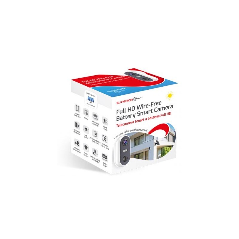SUPERIOR TELECAMERA A BATTERIA SMART SUPICM004 SUPERIOR TELECAMERA IP SUPERIOR TELECAMERA A BATTERIA SMART SUPICM004 SUPERIOR TELECAMERA IP