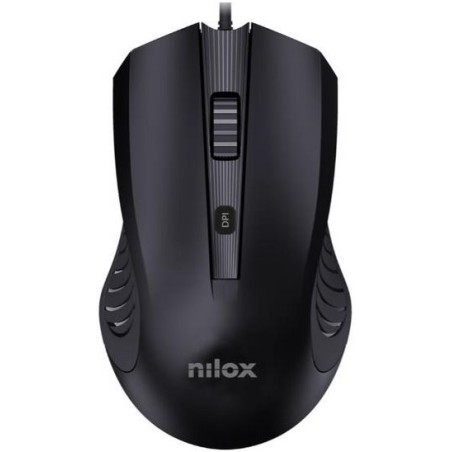 NILOX MOUSE OTTICO USB 1000DPI BLACK NILOX MOUSE